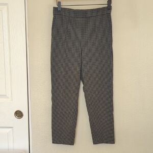 Babaton Gray and Black Checkered Pants
